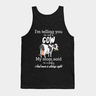 Great cow lady present idea for mamma Tank Top